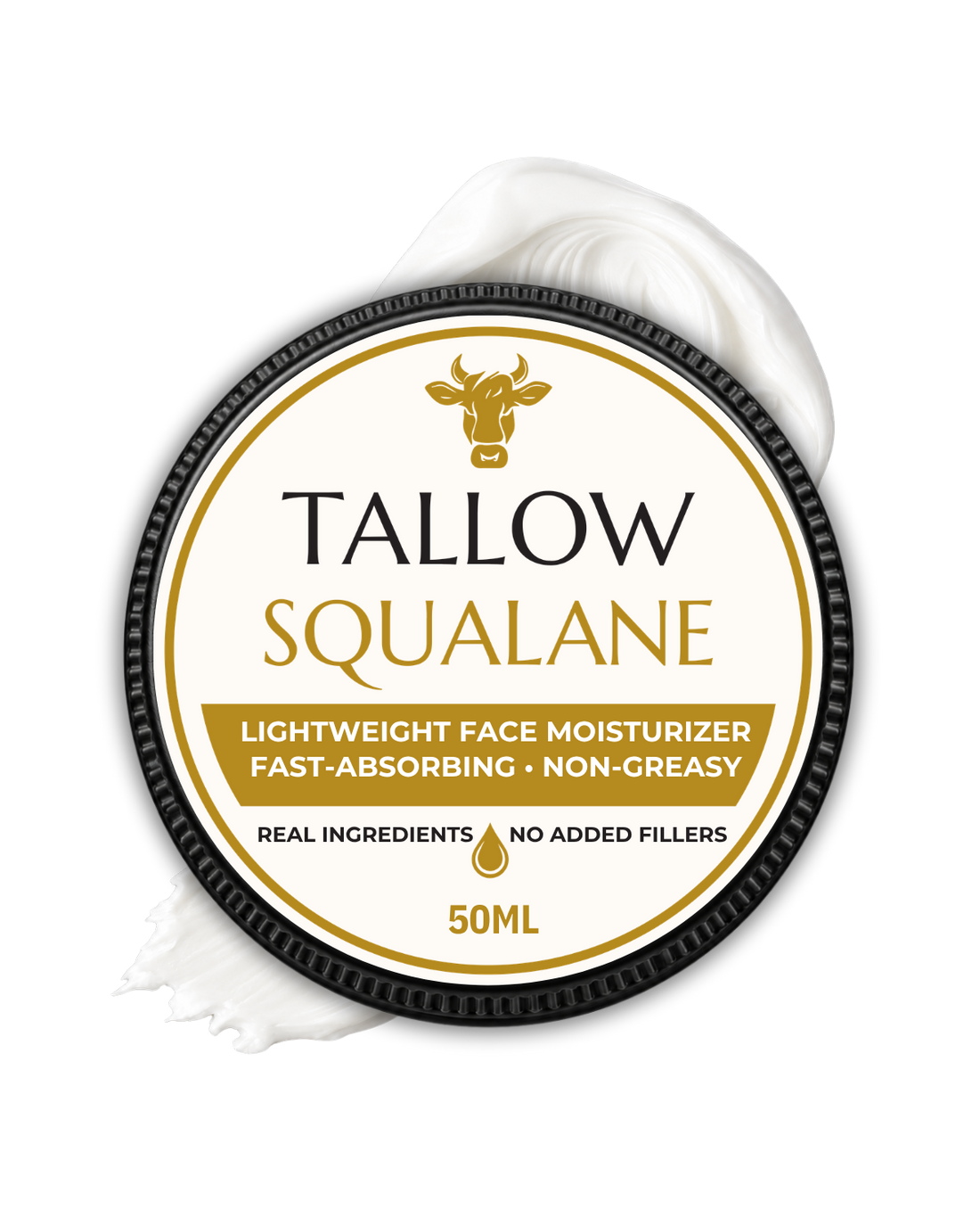 TALLOW SQUALANE – крем за лице с телешка лой, сквалан и жожоба от Amiraya Naturals