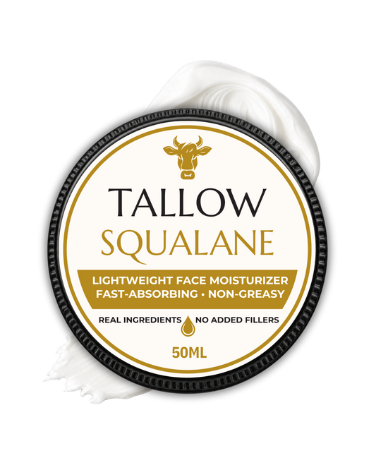TALLOW SQUALANE – крем за лице с телешка лой, сквалан и жожоба от Amiraya Naturals